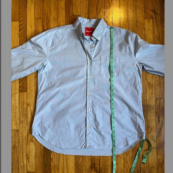 Paynter Women's Oxford Button Down Shirt - Medium - Blue - Picture 8 of 13